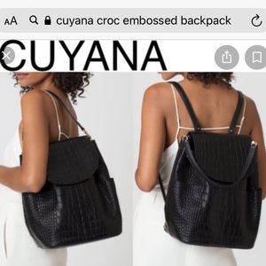 cuyana croc backpack